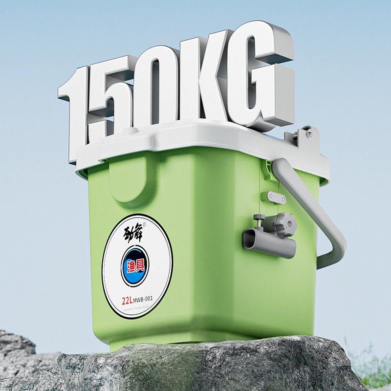 a box of small fishing tanks with a new lightweight mini-fish can use a super light fishing bucket to catch a small, multi-purpose catch